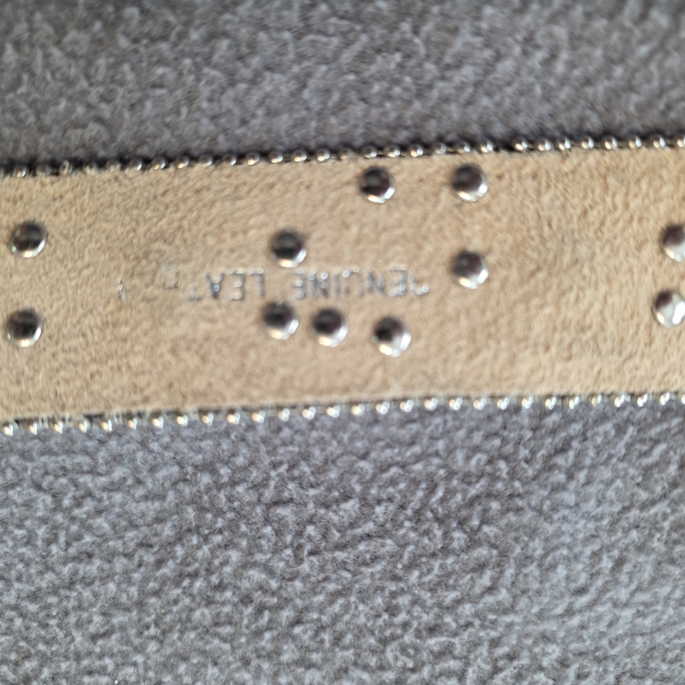 Source Unknown Black Rhinestone Western Buckle Belt - Picture 4 of 6